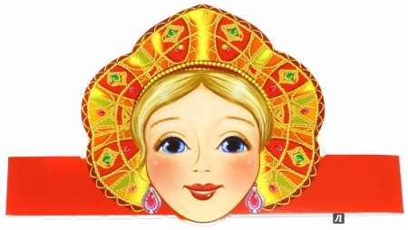 Лицо девушки в кокошнике