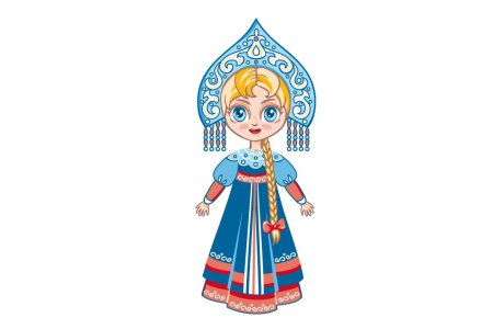 Кокошник рисунок