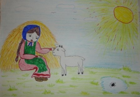 Рисунок к сказке сестрица Аленушка и братец Иванушка 2 класс