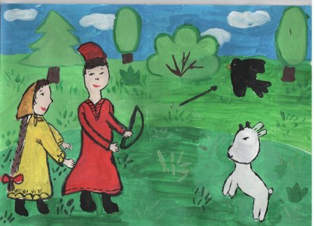 Рисунок сестрица Аленушка и братец Иванушка