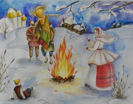 Народные праздники рисунки