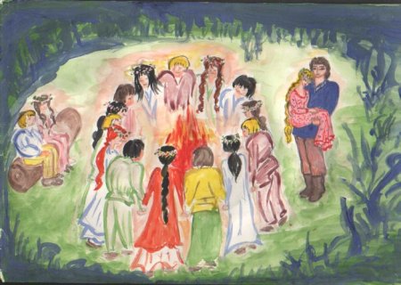 Рисунок обрядового праздника