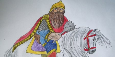 Нарисовать богатыря
