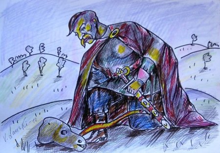 Вещего Олега укусила змея