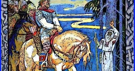 Иллюстрация к произведению песнь о вещем Олеге