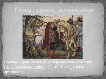 Песнь о вещем Олеге летопись