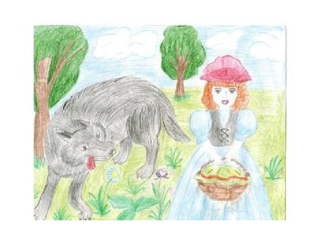 Рисунок к сказке красная шапочка