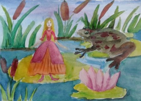 Рисование Дюймовочка
