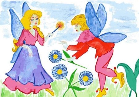 Рисование по сказке Дюймовочка в подготовительной группе