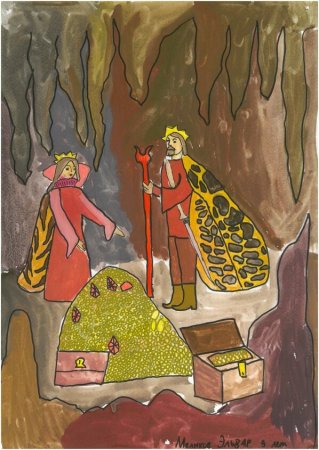 Нарисовать пещеру горного короля