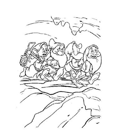 Пещера раскраска