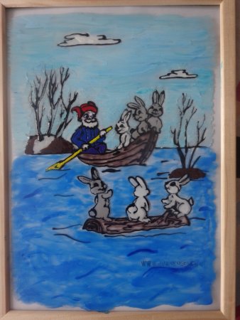 Дед Мазай и зайцы иллюстрации