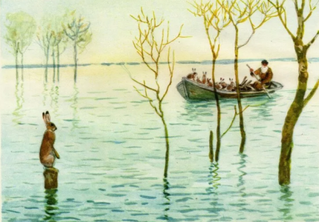 Дедушка Мазай и зайцы мультфильм 1980