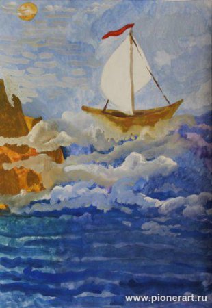 Картина Лермонтова Парус