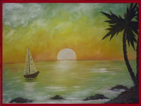 Рисунок к стихотворению Парус