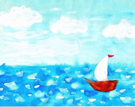 Картина Лермонтова Парус