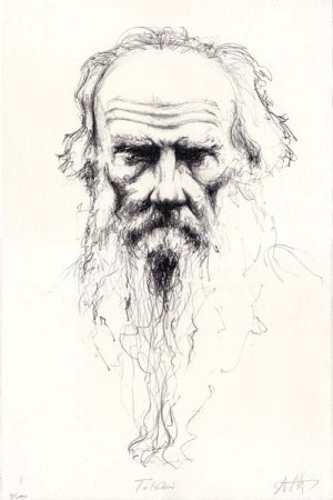 Портрет Толстого Льва Николаевича Графика