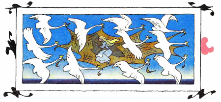 Элиза лебеди иллюстрации Булатов