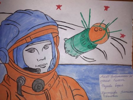 Рисунок космонавтики