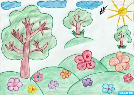 Рисунок лето 3 класс
