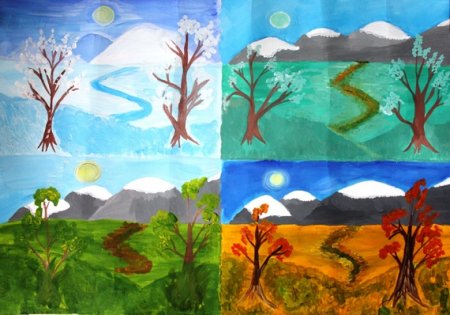 Рисунок на тему времена года