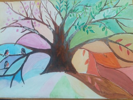 Конкурс рисунков времена года