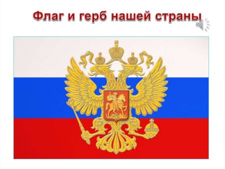 Изображение флага и герба России