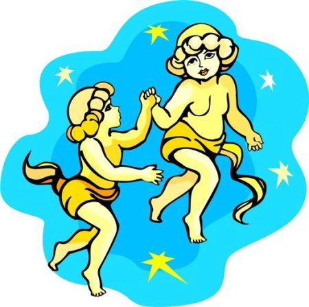 Близнецы знак зодиака мультяшный