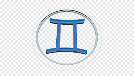 Знак близнецов на прозрачном фоне
