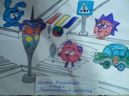 Безопасная дорога глазами детей Смешарики