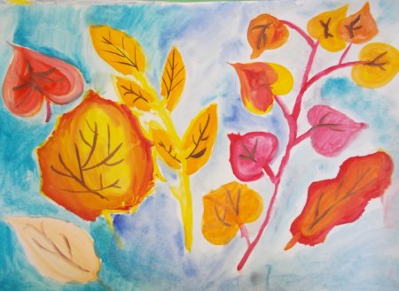 Рисунки детей на тему осень