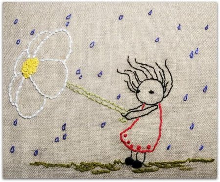 Вышивка гладью для детей