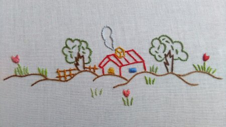 Рисунки для вышивки стебельчатым швом