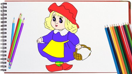 Красная шапочка срисовать