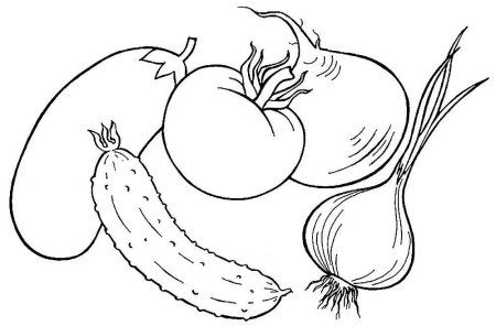 Поэтапное рисование овощей и фруктов