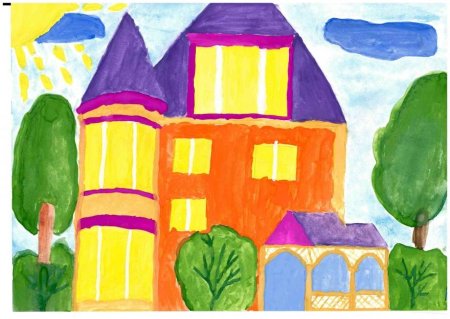Рисование дом моей мечты