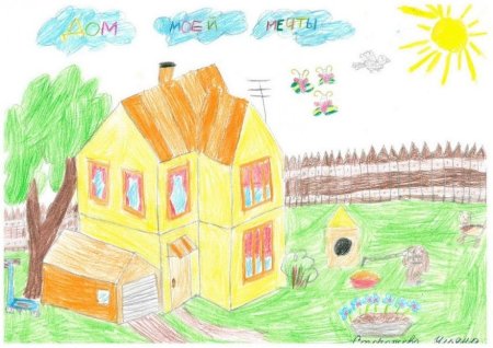 Мой дом рисунки детей