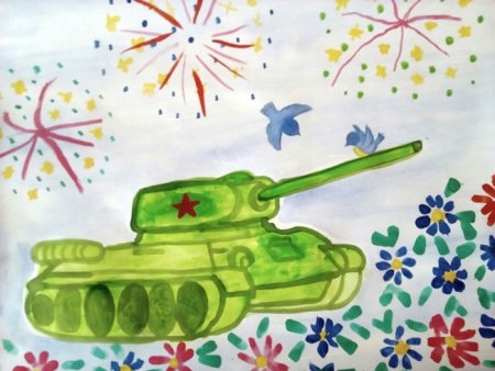 Салют Победы танк