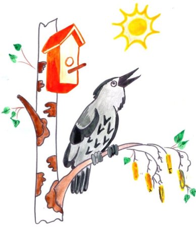 Рисование перелетные птицы подготовительная группа