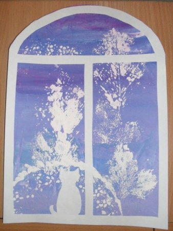 Нетрадиционное рисование в детском саду зима