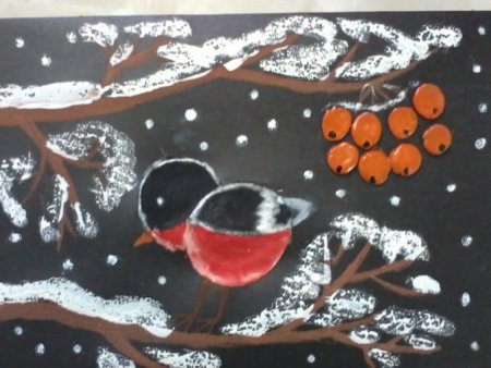 Рисунок на зимнюю тему