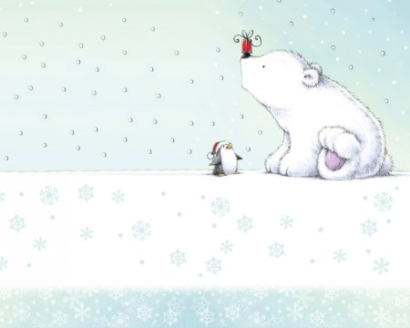 Новогодний фон акварель