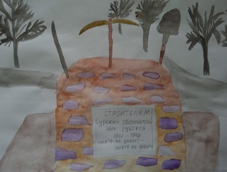 Нарисовать Сурский оборонительный рубеж