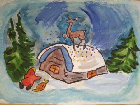 Серебряное копытце рисунок для детей