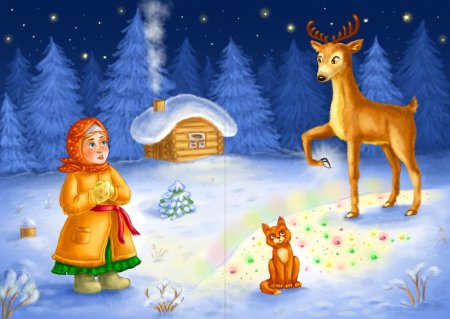 Рисунок к сказке серебряное копытце