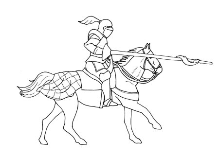 Детский рисунок рыцарь на коне (36 фото) » рисунки для срисовки на thebestterrier.ru