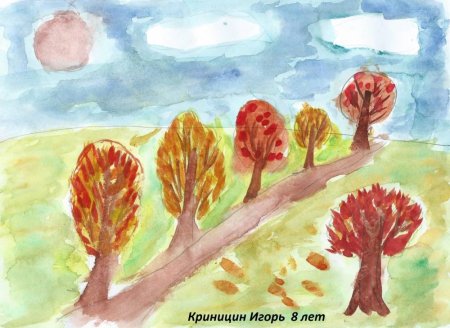 Осенние пейзажи легкие детям