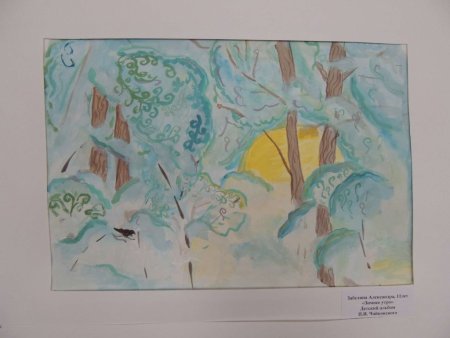 Иллюстрация к пьесе Чайковского зимнее утро