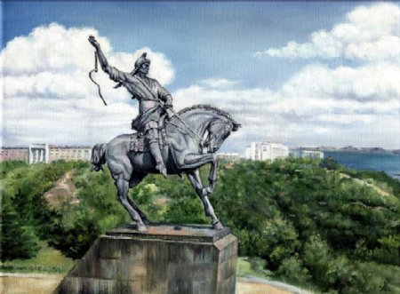 Памятник Салавату Юлаеву нарисова