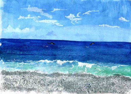 Морской пейзаж для детей